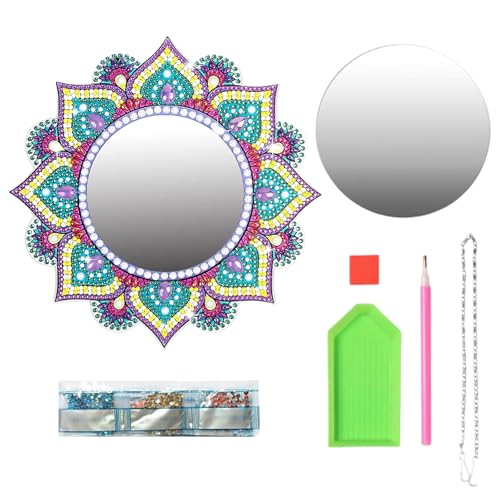 JeiibrZui 5D Diamond Painting Spiegel, Diamond Painting Schmuckkästchen Basteln Mädchen, Kreatives DIY Diamond Art Bastelset Geburtstag Spielzeug, Kreativ Geschenke für Mädchen Teenager Erwachsene JeiibrZui 5D Diamond Painting Spiegel, Diamond Painting Schmuckkästchen Basteln Mädchen, Kreatives DIY Diamond Art Bastelset Geburtstag Spielzeug, Kreativ Geschenke für Mädchen Teenager Erwachsene von JeiibrZui