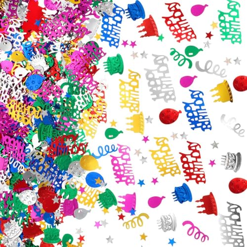 Konfetti,Geburtstag Tischdeko,Glitzer Confetti Deko Geburtstag,300 Stück Streudeko Geburtstag, Happy Birthday Konfetti,Happy Birthday für Mädchen Junge Konfetti,Geburtstag Tischdeko,Glitzer Confetti Deko Geburtstag,300 Stück Streudeko Geburtstag, Happy Birthday Konfetti,Happy Birthday für Mädchen Junge von JeiibrZui