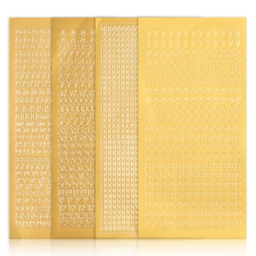 Sticker Buchstaben Set Groß und Kleinbuchstaben mit Zahlen, 4 Blätter Sticker, Buchstaben Zahlen Aufkleber, Buchstaben zum Beschriften Dekosticker, zur Taufe Kommunion oder Hochzeit Sticker Buchstaben Set Groß und Kleinbuchstaben mit Zahlen, 4 Blätter Sticker, Buchstaben Zahlen Aufkleber, Buchstaben zum Beschriften Dekosticker, zur Taufe Kommunion oder Hochzeit von JeiibrZui