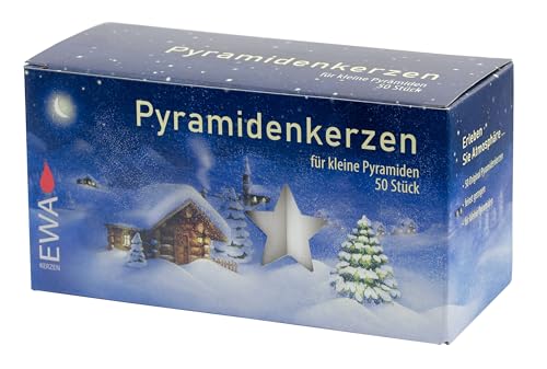 Jeka deutsche Pyramidenenkerzen, 14 mm Durchmesser, 50 Stück Jeka deutsche Pyramidenenkerzen, 14 mm Durchmesser, 50 Stück von Jeka