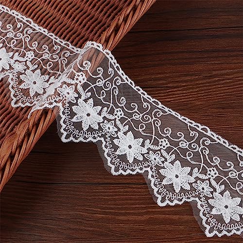 1 Meter 8 cm Stickerei Spitzenborte Spitzenband Borten BäNder Dekoband Lace Trim Spitzenbordüre Deko Spitze Zierborte Bortenband Spitzenbesatz HäKelspitze Textilborte ZierbordüRe zum Nähen(Weiss) 1 Meter 8 cm Stickerei Spitzenborte Spitzenband Borten BäNder Dekoband Lace Trim Spitzenbordüre Deko Spitze Zierborte Bortenband Spitzenbesatz HäKelspitze Textilborte ZierbordüRe zum Nähen(Weiss) von JekyTMP