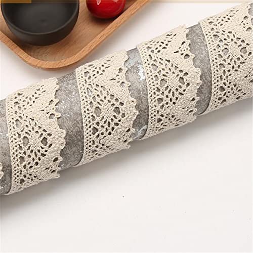 10 Meters Spitzenband Vintage, Spitze Bänder, Zierband, Spitzenstoff, Spitzenborte, Lace Roll, Stofspitze, DekobäNder, Spitzenband NäHen, SpitzenbäNder Meterware, I Creme [Breite 3.2 cm] von JekyTMP