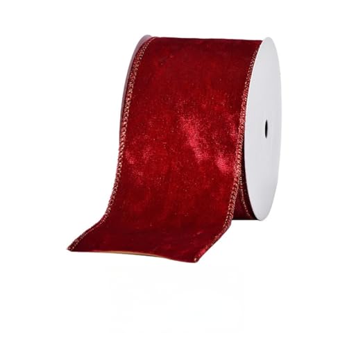 10 Yard Weihnachtsbänder - 63 mm Breite Satinband für Geschenkverpackung Geschenkband Schleifenband Dekoband Stoffband für Geschenkverpackung DIY Luftballons Weihnachten (I) von JekyTMP