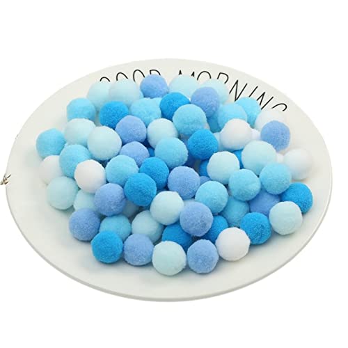 1000 Stück 1 CM Pompons Zum Basteln Bunte Pompom Pompons Pom Pom BäLle Flauschigen PlüSch BäLle Bunt Mini Pompons BäLle Flauschigen Kleine Mini-Pompons In Verschiedenen Farben Craft Pom Poms (Blau) von JekyTMP