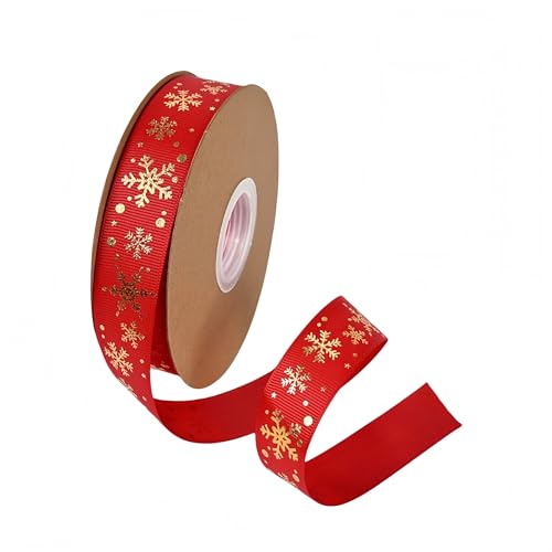175 Yard Weihnachtsbänder - 25 mm Breite Satinband für Geschenkverpackung Polyesterband Dekoband Schleifenband Geschenkband Stoffband für Geschenkverpackung DIY Luftballons Weihnachten (G) von JekyTMP