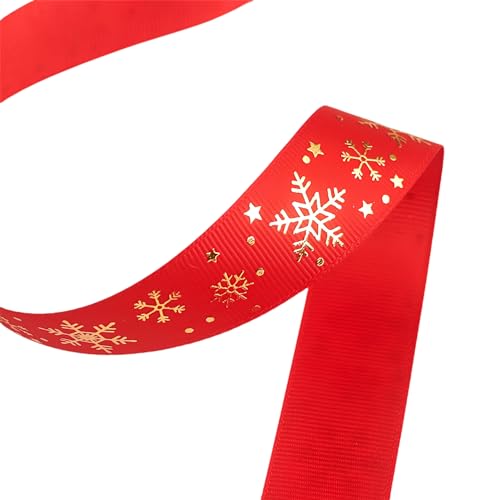 176 Meter Weihnachtsbänder - 25 mm Breite Satinband für Geschenkverpackung Polyesterband Geschenkband Dekoband Schleifenband Stoffband für Geschenkverpackung DIY Luftballons Weihnachten (J) von JekyTMP