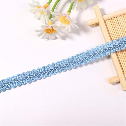 2 Meters 12 mm Polyester Spitzenband, Spitzenborte, Zierborte, Dekoband, Borten BäNder, Spitzenstoff, Bortenband, Spitzenbesatz, Geschenkband, HäKelband, Lace Ribbon zum Nähen,DIY Basteln (Hellblau) 2 Meters 12 mm Polyester Spitzenband, Spitzenborte, Zierborte, Dekoband, Borten BäNder, Spitzenstoff, Bortenband, Spitzenbesatz, Geschenkband, HäKelband, Lace Ribbon zum Nähen,DIY Basteln (Hellblau) von JekyTMP