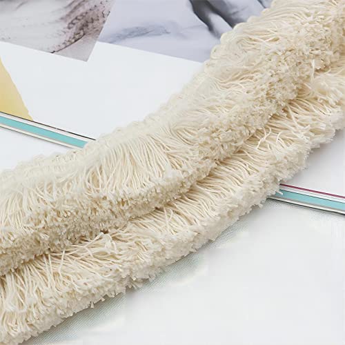 2 Meters 3,8 cm Dicke Baumwoll Fransenborte, Fransenband Quasten Trim HäKelband Spitzenband Fransenbesatz Spitzenborte Dekoborte FransenbordüRe Quastenbesatz Gardinenband StoffbordüRe NäHborte,Beige 2 Meters 3,8 cm Dicke Baumwoll Fransenborte, Fransenband Quasten Trim HäKelband Spitzenband Fransenbesatz Spitzenborte Dekoborte FransenbordüRe Quastenbesatz Gardinenband StoffbordüRe NäHborte,Beige von JekyTMP