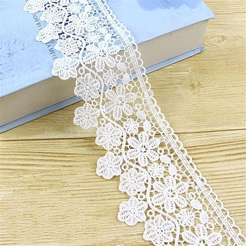 2 meters 9cm Blume Stickerei Spitzenbordüre,Spitzenband,Spitzenborte,HäKelspitze,Dekoband,Zierband,Häkelborte,Borte Bänder zum für Geburtstagseinladungen,Tischdeko,Hochzeitskleidern,Weiss 2 meters 9cm Blume Stickerei Spitzenbordüre,Spitzenband,Spitzenborte,HäKelspitze,Dekoband,Zierband,Häkelborte,Borte Bänder zum für Geburtstagseinladungen,Tischdeko,Hochzeitskleidern,Weiss von JekyTMP