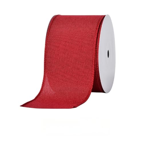 20 Yard Weihnachtsbänder - 63 mm Breite Satinband für Geschenkverpackung Geschenkband Schleifenband Dekoband Stoffband für Geschenkverpackung DIY Luftballons Weihnachten (J) von JekyTMP