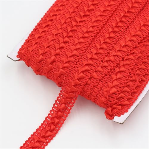 3 Meters 18 mm Polyester Spitzenband, Spitzenborte, Zierborte, Dekoband, Borten BäNder, Spitzenstoff, HäKelband, Bortenband, Lace Ribbon, Spitzenbesatz, Geschenkband zum Nähen,DIY Basteln,Deko (Rot) 3 Meters 18 mm Polyester Spitzenband, Spitzenborte, Zierborte, Dekoband, Borten BäNder, Spitzenstoff, HäKelband, Bortenband, Lace Ribbon, Spitzenbesatz, Geschenkband zum Nähen,DIY Basteln,Deko (Rot) von JekyTMP