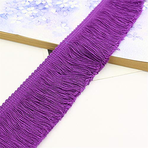 3 Meters 5 cm Breite Baumwoll Fransen Spitze, Fransenborte Quasten Fringe Trim HäKelband Spitze Borte Dekoband Spitzenborte Trimmen Schnittfranse Tanzfransen Zierband Borten und Bänder,Dunkellila 3 Meters 5 cm Breite Baumwoll Fransen Spitze, Fransenborte Quasten Fringe Trim HäKelband Spitze Borte Dekoband Spitzenborte Trimmen Schnittfranse Tanzfransen Zierband Borten und Bänder,Dunkellila von JekyTMP