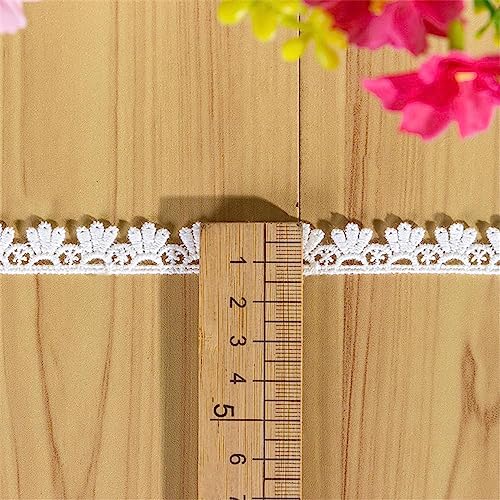 4 Yards 1,3 cm Vintage Spitzenband Spitzenborte Dekoband SpitzenbordüRe Borten BäNder Spitze-Borten Spitzenbesatz HäKelband Zierspitze Lace Zum Nähen Zierband Spitze für Kleidung Zubehör(Weiß C) 4 Yards 1,3 cm Vintage Spitzenband Spitzenborte Dekoband SpitzenbordüRe Borten BäNder Spitze-Borten Spitzenbesatz HäKelband Zierspitze Lace Zum Nähen Zierband Spitze für Kleidung Zubehör(Weiß C) von JekyTMP