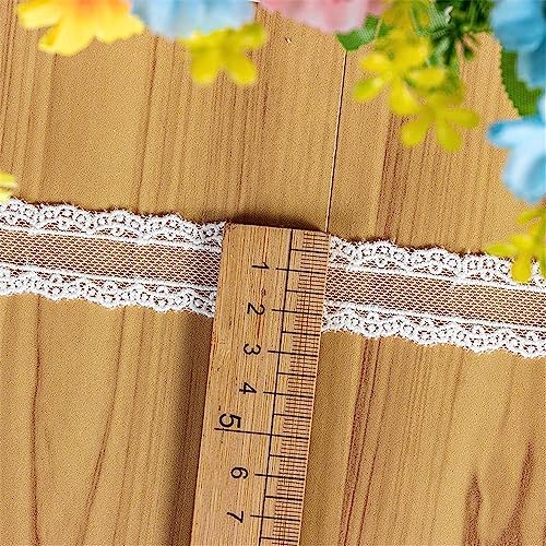 4 Yards 2,5 cm Stickerei Spitzenborte Spitzenband Dekoband Borten BäNder WäSchespitze Spitzenbesatz HäKelband Zierspitze NäHborte Lace Trim Zum Nähen Zierband Spitze für Kleidung Zubehör(Weiß C) 4 Yards 2,5 cm Stickerei Spitzenborte Spitzenband Dekoband Borten BäNder WäSchespitze Spitzenbesatz HäKelband Zierspitze NäHborte Lace Trim Zum Nähen Zierband Spitze für Kleidung Zubehör(Weiß C) von JekyTMP