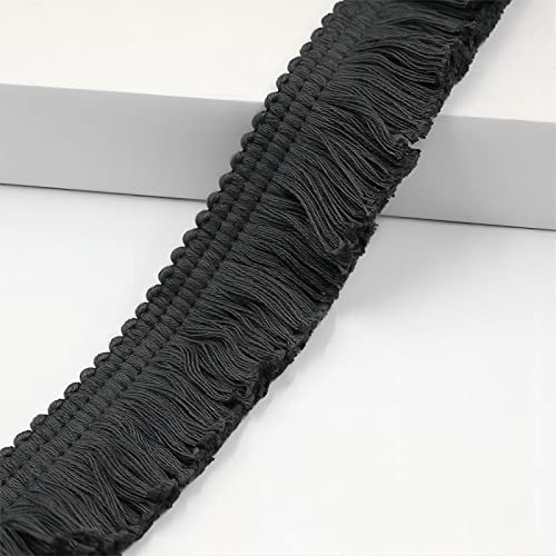 5 Meters 3,8 cm Dicke Baumwoll Fransenborte, Fransenband QuastenTrim HäKelband Spitzenband Fransenbesatz Spitzenborte Dekoborte FransenbordüRe Quastenbesatz Gardinenband StoffbordüRe NäHborte,Schwarz 5 Meters 3,8 cm Dicke Baumwoll Fransenborte, Fransenband QuastenTrim HäKelband Spitzenband Fransenbesatz Spitzenborte Dekoborte FransenbordüRe Quastenbesatz Gardinenband StoffbordüRe NäHborte,Schwarz von JekyTMP