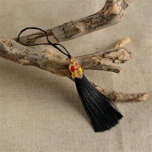 5 Stück 6cm Handgemachte Seidige Handwerk Quaste Bunte Troddel Anhänger Kleine Quasten Anhänger Lange Quastenanhänger Fransen Tassels für Schmuckherstellung Souvenir Lesezeichen DIY Zubehör (Schwarz) 5 Stück 6cm Handgemachte Seidige Handwerk Quaste Bunte Troddel Anhänger Kleine Quasten Anhänger Lange Quastenanhänger Fransen Tassels für Schmuckherstellung Souvenir Lesezeichen DIY Zubehör (Schwarz) von JekyTMP