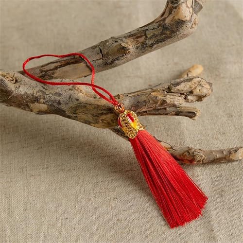 5 Stück 6cm Handgemachte Seidige Handwerk Quaste Bunte Troddel Anhänger Kleine Quasten Anhänger Lange Quastenanhänger Fransen Tassels für Schmuckherstellung Souvenir Lesezeichen DIY Zubehör (Rot) 5 Stück 6cm Handgemachte Seidige Handwerk Quaste Bunte Troddel Anhänger Kleine Quasten Anhänger Lange Quastenanhänger Fransen Tassels für Schmuckherstellung Souvenir Lesezeichen DIY Zubehör (Rot) von JekyTMP