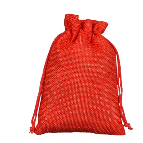 5 Stück Leinen-Säckchen Baumwollbeutel, Sack Beutel, Klein Adventskalender Verpackung Leinenbeutel, Geschenksäckchen Schmuckbeutel, Leinenbeutel für DIY, Halloween, Weihnachten, Ostern (Rot, 20x30cm) 5 Stück Leinen-Säckchen Baumwollbeutel, Sack Beutel, Klein Adventskalender Verpackung Leinenbeutel, Geschenksäckchen Schmuckbeutel, Leinenbeutel für DIY, Halloween, Weihnachten, Ostern (Rot, 20x30cm) von JekyTMP
