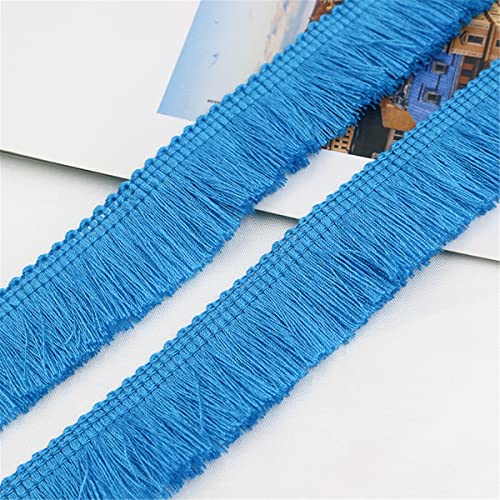 6 Meters 25mm Baumwolle Fransenbesatz FransenbordüRe Fransenborte Band Fringe Fransenband Quasten Trim MöBelfransen Spitzenband HäKelband Spitzenborte für Kleidung Vorhang Wohnaccessoires,Blau 6 Meters 25mm Baumwolle Fransenbesatz FransenbordüRe Fransenborte Band Fringe Fransenband Quasten Trim MöBelfransen Spitzenband HäKelband Spitzenborte für Kleidung Vorhang Wohnaccessoires,Blau von JekyTMP