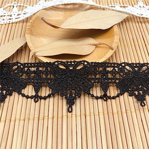 6 Yards 3,6 cm Vintage Häkelspitze, Spitzenborte Spitzenband Dekoband Zierband Spitzenstoff Spitzenbordüre Zierspitze Borte Spitze Spitzenbesatz Geschenkband für Nähen Handwerk Hochzeit Deko(Schwarz) 6 Yards 3,6 cm Vintage Häkelspitze, Spitzenborte Spitzenband Dekoband Zierband Spitzenstoff Spitzenbordüre Zierspitze Borte Spitze Spitzenbesatz Geschenkband für Nähen Handwerk Hochzeit Deko(Schwarz) von JekyTMP