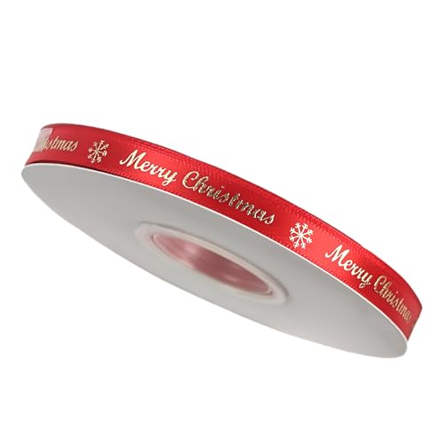 88 Meter Weihnachtsbänder - 10 mm Breite Satinband für Geschenkverpackung Polyesterband Geschenkband Dekoband Schleifenband Stoffband für Geschenkverpackung DIY Luftballons Weihnachten (A) von JekyTMP