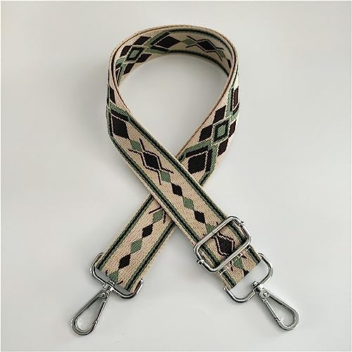 Breite 3,8 cm Bunt Tasche Schultergurt Verstellbarer Taschengurt Schulterriemen für Taschen mit Karabiner Umhängegurt Taschenriemen zum Wechseln Taschenhenkel für Handtaschen für DIY(2_Grüner Kaffee) von JekyTMP