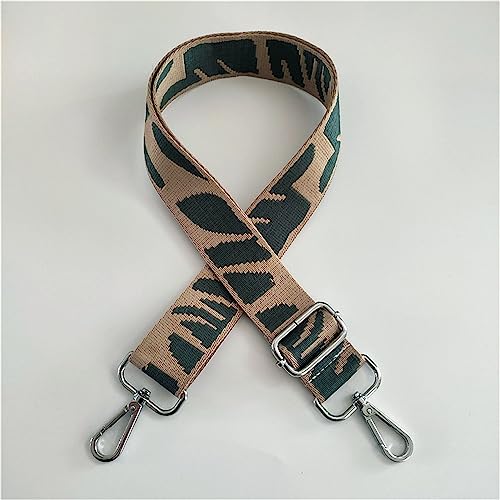 Breite 3,8 cm Bunt Tasche Schultergurt Verstellbarer Taschengurt Schulterriemen für Taschen mit Karabiner Umhängegurt Taschenriemen zum Wechseln Taschenhenkel für Handtaschen für DIY(Dunkelgrün) von JekyTMP