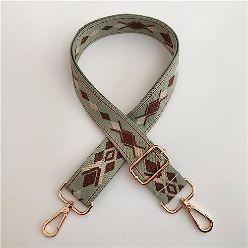 Breite 3,8 cm Bunt Tasche Schultergurt Verstellbarer Taschengurt Schulterriemen für Taschen mit Karabiner Umhängegurt Taschenriemen zum Wechseln Taschenhenkel für Handtaschen für DIY(Grün) von JekyTMP