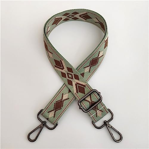 Breite 3,8 cm Bunt Tasche Schultergurt Verstellbarer Taschengurt Schulterriemen für Taschen mit Karabiner Umhängegurt Taschenriemen zum Wechseln Taschenhenkel für Handtaschen für DIY(Grün) von JekyTMP