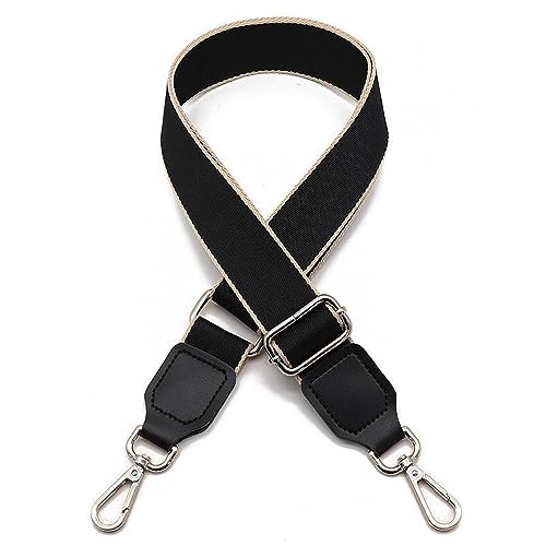 Breite 3,8 cm Einfarbig Taschengurt, Schultergurt SchulterriemenUmhängegurt Taschenriemen Taschenhenkel Tragegurt Tasche Schultergurt Ersatz Gurt Taschen Gurtband für Handtaschen DIY (Schwarz) von JekyTMP
