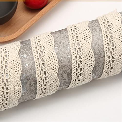 10 Meters Spitzenband Vintage, Spitze Bänder, Zierband, Spitzenstoff, Spitzenborte, Lace Roll, Stofspitze, DekobäNder, Spitzenband NäHen, SpitzenbäNder Meterware, H Creme [Breite 2cm] von JekyTMP