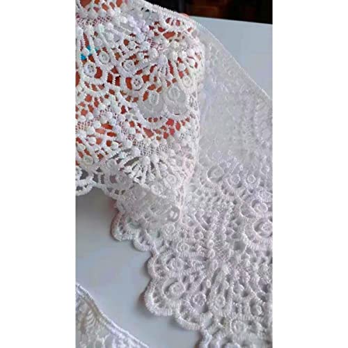 JekyTMP 5 Meters 14CM Spitzenband Zum Nähen Häkelband Spitzenborte SpitzenbordüRe Dekoband Zierband Klöppelspitze Lace Ribbon Spitzenlitze Spitzband Stickborte Stoffbordüren Wäschespitze,weiß JekyTMP 5 Meters 14CM Spitzenband Zum Nähen Häkelband Spitzenborte SpitzenbordüRe Dekoband Zierband Klöppelspitze Lace Ribbon Spitzenlitze Spitzband Stickborte Stoffbordüren Wäschespitze,weiß von JekyTMP
