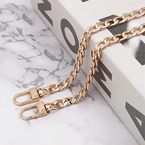 JekyTMP Metall Kette Trageriemen Goldkette für Tasche, Schulterriemen Kette, Handtaschen Ersatz Schulterriemen, Trageriemen Kette für Handtaschen, Geldbörsen, Taschenkette Gold, 120cm, Hell Gold JekyTMP Metall Kette Trageriemen Goldkette für Tasche, Schulterriemen Kette, Handtaschen Ersatz Schulterriemen, Trageriemen Kette für Handtaschen, Geldbörsen, Taschenkette Gold, 120cm, Hell Gold von JekyTMP