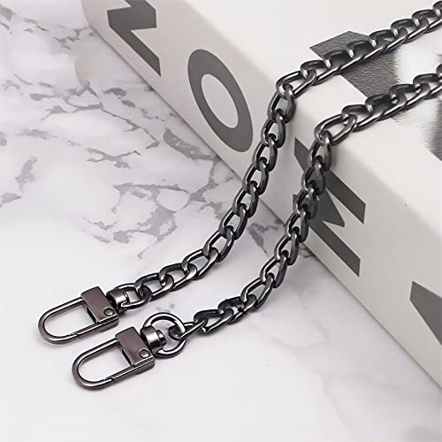 JekyTMP Metall Kette Trageriemen Goldkette für Tasche, Schulterriemen Kette, Handtaschen Ersatz Schulterriemen, Trageriemen Kette für Handtaschen, Geldbörsen, Taschenkette Gold, 120cm, Schwarz JekyTMP Metall Kette Trageriemen Goldkette für Tasche, Schulterriemen Kette, Handtaschen Ersatz Schulterriemen, Trageriemen Kette für Handtaschen, Geldbörsen, Taschenkette Gold, 120cm, Schwarz von JekyTMP