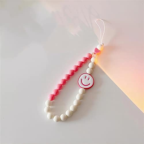 JekyTMP Smiley Süßigkeiten Telefonkette, Beaded Phone Lanyard, HandyanhäNger, Anti Lost HandyhüLle AnhäNger Kette, Universal Handy Handschlaufe Kamera, Handykette, Handy Charm Handgelenk, Rot JekyTMP Smiley Süßigkeiten Telefonkette, Beaded Phone Lanyard, HandyanhäNger, Anti Lost HandyhüLle AnhäNger Kette, Universal Handy Handschlaufe Kamera, Handykette, Handy Charm Handgelenk, Rot von JekyTMP