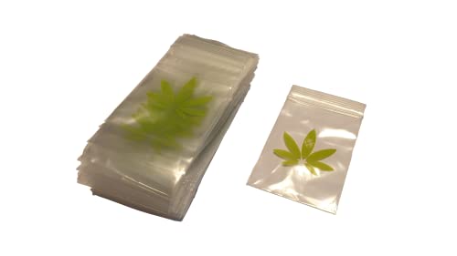 Jelly Joker Leave Zipper Zip Beutel 50 x 70mm DVB Baggies Tütchen 300/600 / 900 STK (600) von Jelly Joker
