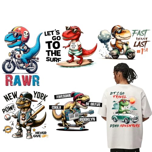 Jemattely Dinosuar DTF Transfers, fertig zum Drücken, Wärmetransfer-Vinyl, Dinosuar Baseball Bügelbilder für T-Shirts, niedliche Tier-Bügelbilder für Kleidung, Tasche, Kissen, DIY Handwerk Jemattely Dinosuar DTF Transfers, fertig zum Drücken, Wärmetransfer-Vinyl, Dinosuar Baseball Bügelbilder für T-Shirts, niedliche Tier-Bügelbilder für Kleidung, Tasche, Kissen, DIY Handwerk von Jemattely