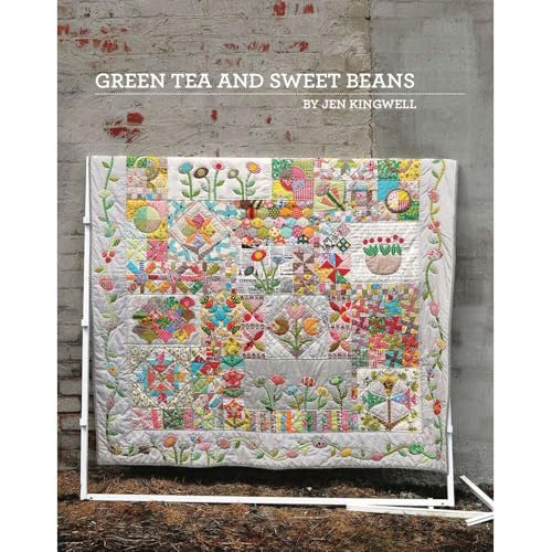 Jen Kingwell Designs Broschüre mit grünem Tee und süßen Bohnen - Quiltmuster - Nähanleitung - Fortgeschrittene - 181,5 x 192 cm Jen Kingwell Designs Broschüre mit grünem Tee und süßen Bohnen - Quiltmuster - Nähanleitung - Fortgeschrittene - 181,5 x 192 cm von Jen Kingwell