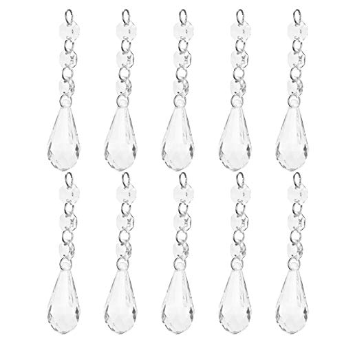 10 Stück Acryl Kristall Perlen, Klare Acryl Ornamente Kronleuchter Anhänger Perlen Glasperlen für Hochzeit Dekoration DIY Schmuckherstellung Jewelry 10 Stück Acryl Kristall Perlen, Klare Acryl Ornamente Kronleuchter Anhänger Perlen Glasperlen für Hochzeit Dekoration DIY Schmuckherstellung Jewelry von Jenngaoo