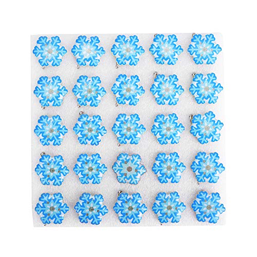 25pcs Snowflake -Abzeichen Pin, LED Snowflake Brosche Glitter Abzeichen Pin Neujahr Weihnachten blinkend glühende blaue Schnee -Brosche -Party bevorzugt die DIY -Dekoration 25pcs Snowflake -Abzeichen Pin, LED Snowflake Brosche Glitter Abzeichen Pin Neujahr Weihnachten blinkend glühende blaue Schnee -Brosche -Party bevorzugt die DIY -Dekoration von Jenngaoo