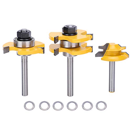 3 Stück Holzbearbeitung Nutmeißel Schneidwerkzeuge Verleimfräser Gehrung Fräser Werkzeugset für Zungen und Nutfräser Bit 1/4 '' Schaft + 45 ° Gehrungsbohrer 1/4 '' Schaft für Türtische Regale Wände 3 Stück Holzbearbeitung Nutmeißel Schneidwerkzeuge Verleimfräser Gehrung Fräser Werkzeugset für Zungen und Nutfräser Bit 1/4 '' Schaft + 45 ° Gehrungsbohrer 1/4 '' Schaft für Türtische Regale Wände von Jenngaoo