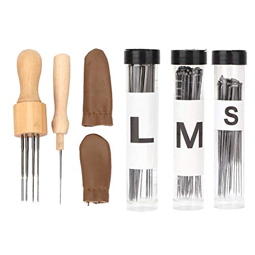 Filznadeln, Wollfilz Werkzeug Set mit acht Nadeln, Holzgriff, Wollfilz, Nadel und Fingerlinge zum DIY-Wollfilzen Filznadeln, Wollfilz Werkzeug Set mit acht Nadeln, Holzgriff, Wollfilz, Nadel und Fingerlinge zum DIY-Wollfilzen von Jenngaoo
