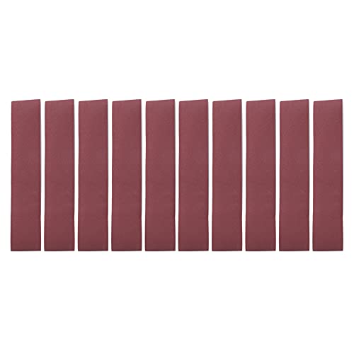 Jenngaoo 10 Stück Aluminiumoxid Schleifbänder 528x50 mm, 60/120/240/400/600 Körnungen Schleifbandschleifer zum Schleifen von Holz, Metall und Farbe(600 Grit) von Jenngaoo