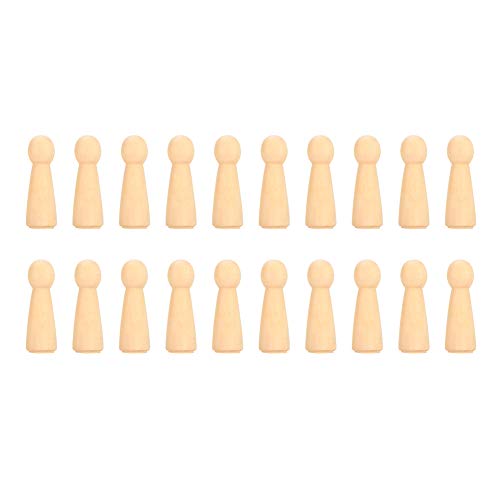Jenngaoo 20pcs hölzerne Peg Puppen, hölzerne Peg Puppen Handmalset Unfertiges hölzerne Menschen DIY Handwerks Spielzeug Heimatkunst für Malerei DIY Bastel und Dekoration Jenngaoo 20pcs hölzerne Peg Puppen, hölzerne Peg Puppen Handmalset Unfertiges hölzerne Menschen DIY Handwerks Spielzeug Heimatkunst für Malerei DIY Bastel und Dekoration von Jenngaoo