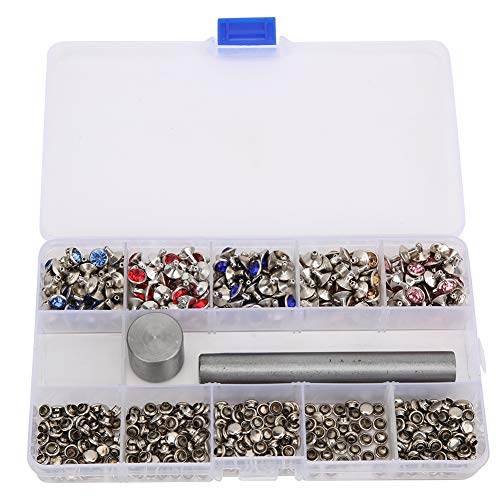 Jenngaoo 250 Stück Strass Nieten, 8mm Gemischte Farben Rapid Leather Craft Schmucknieten Kristall Metal Studs mit Werkzeug und Box für DIY Leather Craft Dekoration Jenngaoo 250 Stück Strass Nieten, 8mm Gemischte Farben Rapid Leather Craft Schmucknieten Kristall Metal Studs mit Werkzeug und Box für DIY Leather Craft Dekoration von Jenngaoo