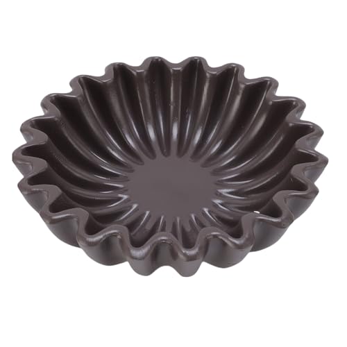 Jenngaoo Dekorschale mit Rüschenmuster, Handgefertigte Schale 14.5 cm für Couchtisch Bücherregal Wohnzimmer Schreibtisch, Riffel Design Schale zur Aufbewahrung von Obst Schlüssel D von Jenngaoo