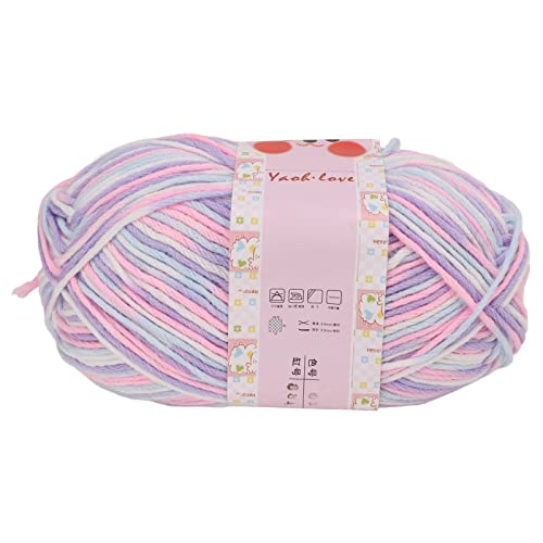 Jenngaoo Grobes Garn aus Milchbaumwolle, 6 Stränge blumenfarben gefärbt Regenbogenbandgarn Flachbandgarn Handstricken Bastelprojekte Atmungsaktivität für Handarbeiten Jenngaoo Grobes Garn aus Milchbaumwolle, 6 Stränge blumenfarben gefärbt Regenbogenbandgarn Flachbandgarn Handstricken Bastelprojekte Atmungsaktivität für Handarbeiten von Jenngaoo