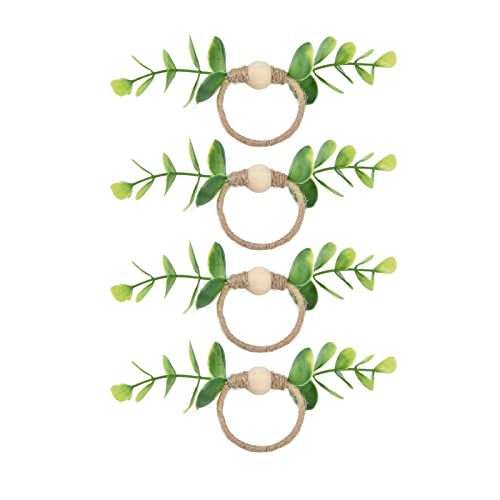 Jenngaoo Serviettenringe für Hochzeitsdeko, Tischdekoration Blumenform mit Verschlussdesign, 4er Set für Feiern, Partys und täglichen Gebrauch (6632) von Jenngaoo