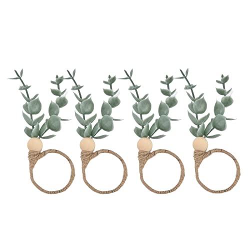 Jenngaoo Serviettenringe für Hochzeitsdeko, Tischdekoration Blumenform mit Verschlussdesign, 4er Set für Feiern, Partys und täglichen Gebrauch (6640) von Jenngaoo