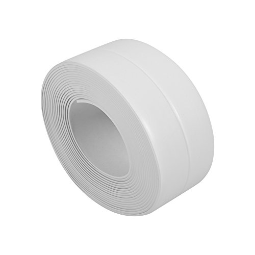 Wasserdichtes Klebeband für Küchen Badezimmer Selbstklebende Dichtungsband Dichtband Wand Abdichtungs Streifen für Badewanne Wandboden (38mm x 3.2m Weiß) von Jenngaoo